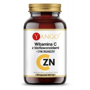 Witamina C z bioflawonoidami + CYNK ORGANICZNY - 90 kaps. Yango