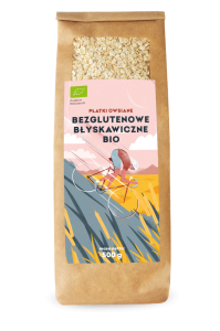PŁATKI OWSIANE BŁYSKAWICZNE BEZGLUTENOWE BIO 500 G PIĘĆ PRZEMIAN