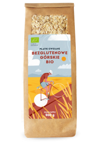 PŁATKI OWSIANE GÓRSKIE BEZGLUTENOWE BIO 500 G PIĘĆ PRZEMIAN