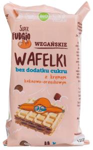 WAFELKI Z KREMEM KAKAOWO-ORZECHOWYM BEZ DODATKU CUKRÓW BIO (4 X 30 G) 120 G ME GUSTO (SUPER FUDGIO)