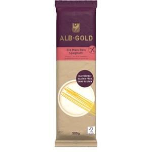 MAKARON KUKURYDZIANO-RYŻOWY SPAGHETTI BEZGLUTENOWY BIO 500G ALB-GOLD