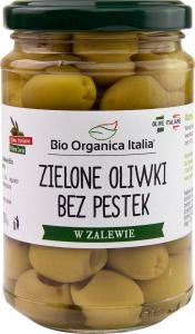 OLIWKI ZIELONE BEZ PESTEK W ZALEWIE BIO 280 G (SŁOIK) BIO ORGANICA ITALIA