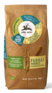 MAKARON Z PŁASKURKI FUSILLI BIO 500 G - ALCE NERO