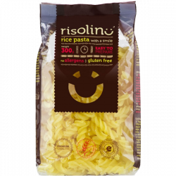 MAKARON RYŻOWY Z KURKUMĄ ŚWIDERKI 300G RISOLINO
