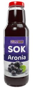 SOK Z ARONII 100 % 750 ML NATURAVENA
