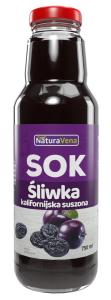 SOK Z SUSZONYCH ŚLIWEK KALIFORNIJSKICH 750 ML NATURAVENA