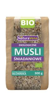 MUSLI ŚNIADANIOWE BIO 300 G NATURAVENA