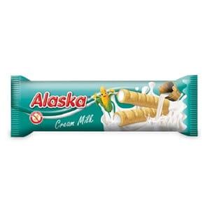 RURKI KUKURYDZIANE NADZIEWANE KREMEM MLECZNYM BEZGLUTENOWE 18 G - ALASKA