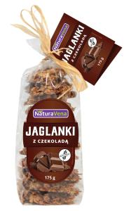 CIASTKA JAGLANKI Z CZEKOLADĄ BEZGLUTENOWE 175 G NATURAVENA