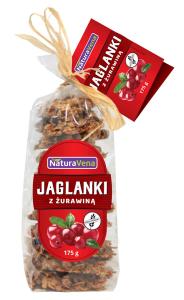 CIASTKA JAGLANKI Z ŻURAWINĄ BEZGLUTENOWE 175 G NATURAVENA