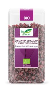 ŻURAWINA SŁODZONA CUKREM TRZCINOWYM BIO 400 G BIO PLANET