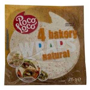 WRAPS NATURAL 25CM,4SZT, 245G/18 POCO LOCO P
