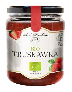 TRUSKAWKA 80% Z CUKREM TRZCINOWYM BIO 270 G SAD DANKÓW