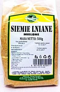 SIEMIĘ LNIANE MIELONE 500G SMAKOSZ