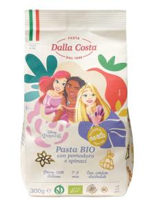 Makaron (semolinowy trójkolorowy) DISNEY PRINCESS BIO 300 g - DALLA COSTA