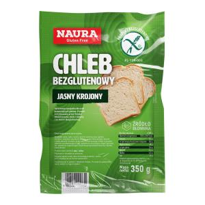 Chleb bezglutenowy jasny krojony 350 g, Naura