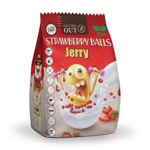 KULKI ZBOŻOWE TRUSKAWKOWE BEZGLUTENOWE 375 g - JERRY GLUTEN OUT