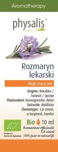 OLEJEK ETERYCZNY ROZMARYN LEKARSKI BIO 10 ml - PHYSALIS