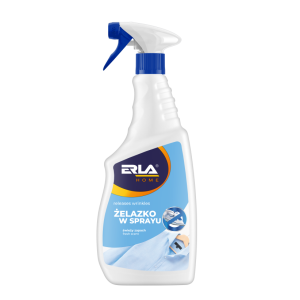 ERLA ŻELAZKO W SPRAYu 750ml do ubrań, zagnieceń, bez plam, płyn prasujący