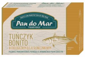 TUŃCZYK W OLEJU SŁONECZNIKOWYM BIO 120G PAN DO MAR