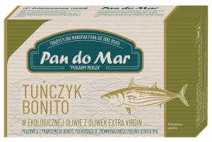 TUŃCZYK W BIO OLIWIE Z OLIWEK 120G PAN DO MAR