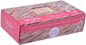 Wykałaczki drewniane pikery koreczki zapas 6,5 cm 1000 szt. drewno