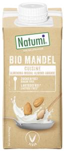 Krem migdałowy DO GOTOWANIA I PIECZENIA nie zawiera cukrów BEZGLUTENOWY BIO 200 ml - NATUMI