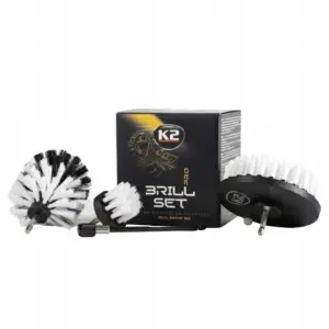 K2 BRILL SET ZESTAW SZCZOTEK do czyszczenia,mycia,prania NA WKRĘTARKĘ D7051