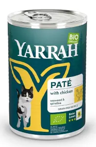 (DLA KOTA DOROSŁEGO) PASZTET Z KURCZAKA Z ALGAMI MORSKIMI BIO 400 g - YARRAH