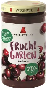 MUS WIŚNIOWY (70% OWOCÓW) BEZGLUTENOWY BIO 225 G ZWERGENWIESE