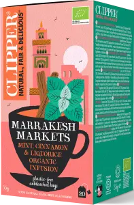 HERBATKA Z MIĘTĄ, CYNAMONEM I LUKRECJĄ (MARRAKESH MARKETS) BIO (20 x 1,75 g) 35 g - CLIPPER