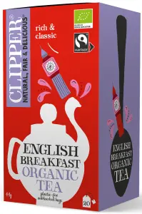 HERBATA CZARNA ENGLISH BREAKFAST FAIR TRADE BIO (20 x 2,2 g) 44 g - CLIPPER