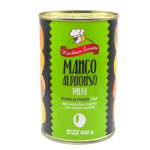 Mango pulpa Alphonso bez cukru 450g K.Świata