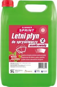 SUMMER SPRINT - LETNI PŁYN DO SPRYSKIWACZY - MALINA Z POZIOMKĄ - 5L