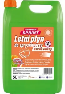 LETNI PŁYN DO SPRYSKIWACZY PARYS SUMMER SPRINT GREJPFRUT Z POMARAŃCZĄ 5L