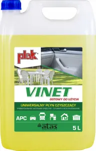 PLAK atas VINET UNIWER. PŁYN CZYSZCZĄCY - 5L