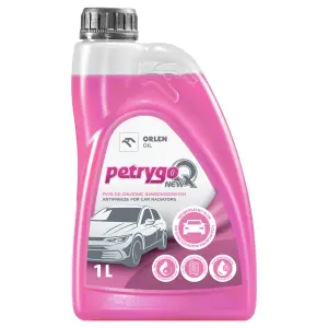 Płyn Do Chłodnic Samochodowych Orlen Oil PETRYGO Q New Różowy -35°C | 1L