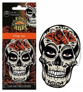 ZAWIESZKA ZAPACHOWA Aroma Car MUERTOS SKULL ORANGE MAN Odświeżacz