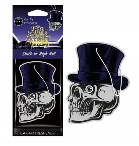 ZAWIESZKA-DO-AUTA-MUERTOS-SKULL-IN-HIGH-HAT-ZAPACH-AROMA-CAR.jpg