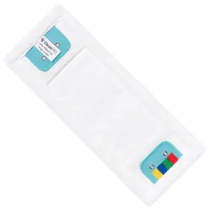 Mop płaski z mikrofibry CleanPRO DUO 40cm  Wzmocniony wkład mopujący