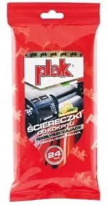 PLAK - NABŁYSZCZAJĄCE ŚCIERECZKI DO KOKPITU - POMARAŃCZA - 24 SZT.