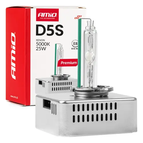 Żarówka ksenonowa żarnik hid xenon D5S 5000K AMiO PREMIUM AMIO-01220