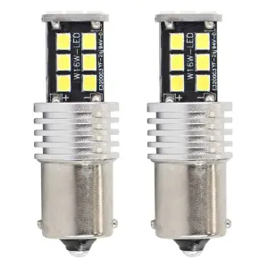 Żarówki LED CANBUS 2835 15SMD 1156 BA15S P21W R10W R5W White 12V 24V AMIO-01293
