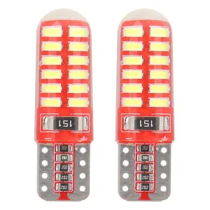 Żarówki LED CANBUS 24SMD 3014 T10e W5W SILCA White 12V AMIO-01444