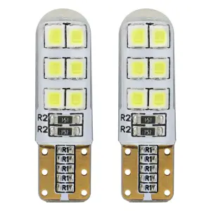 Żarówki LED STANDARD T10 W5W 12xSMD 2835 12V Silikon AMIO-01095