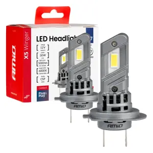 Żarówki samochodowe LED seria X5 Winger H7 H18 6000K Canbus AMIO-03946