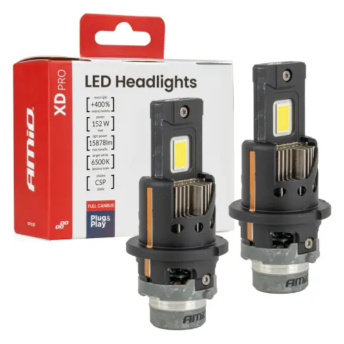 Żarówki samochodowe LED XD PRO D4S D4R FULL CANBUS AMIO-04682