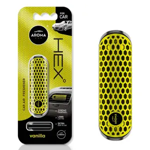 Odświeżacz powietrza AROMA FANCY SHAPES POLYMER HEX Wanilia