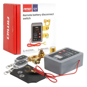 Zdalny automatyczny wyłącznik akumulatora 12V 240A (BATT) AMIO-04832