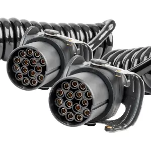Przewód spiralny naczepy TIR 2x 15 PIN 5m 24V AMIO-04382